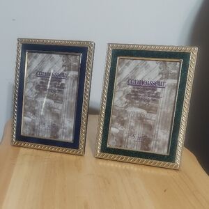 Gold & Green / Gold & Blue 5x7 Picture Frame Set